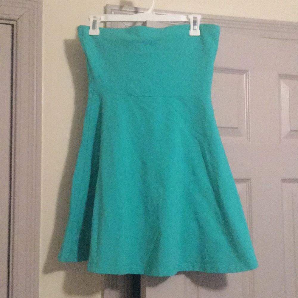 Express strapless skater dress